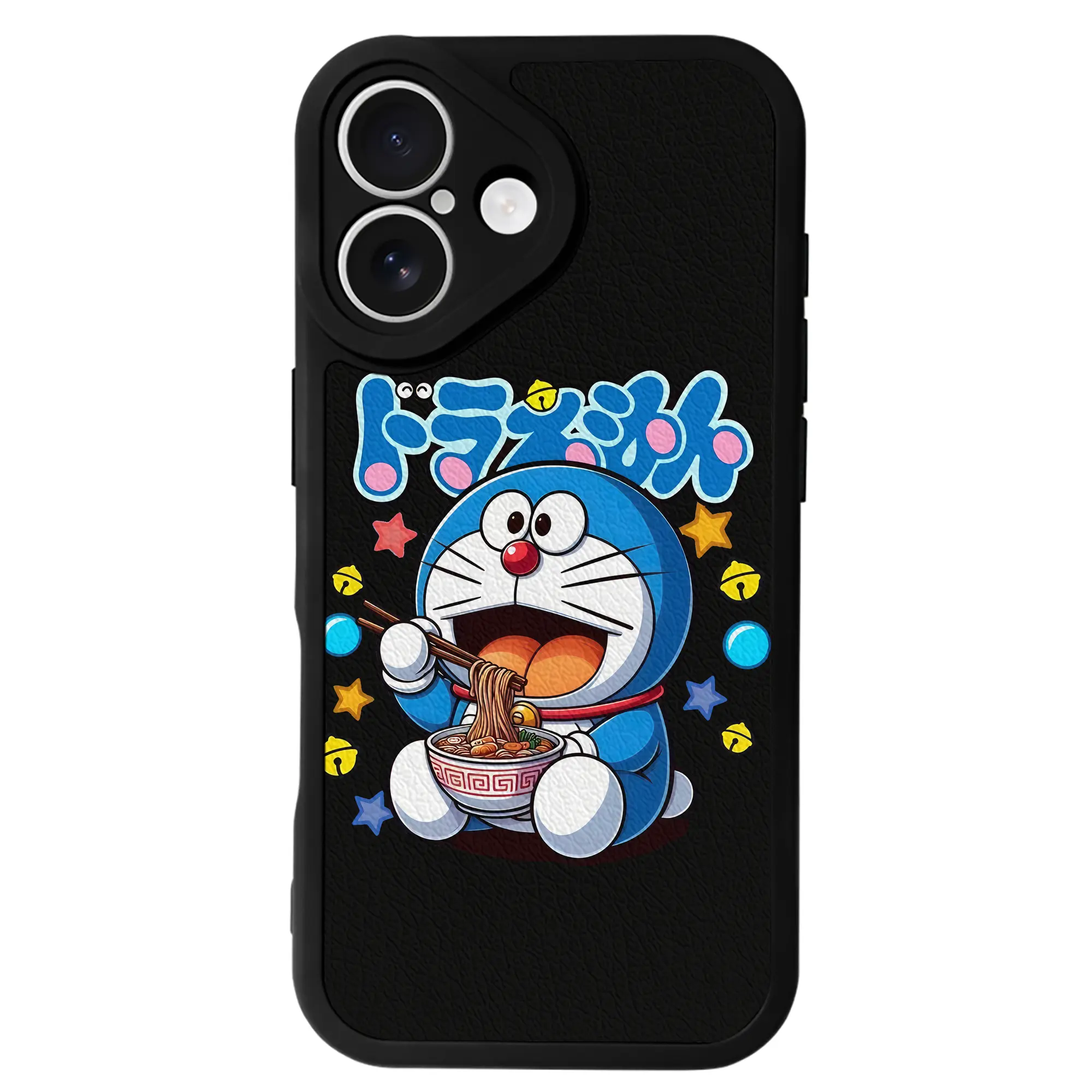 ドラえもん グッズドラえもん - IPhone 16シリーズ対応 ・ シリコンスマホケース ・ レザー調 ・ 高精度フィット ・ 耐衝撃 ・ ワイヤレス充電対応 ・ 精密カット